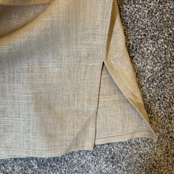 Express Women's Linen-Blend Sleeveless Button Up Shirt Beige Size XL NWT $54 - Picture 7 of 16